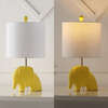 Koda 17.5" Eclectic Southwestern Resin/Iron Elephant LED Kids' Table Lamp, Yellow - Lighting - 5