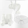 Kairi 21" Modern Shabby Chic Resin/Iron Happy Elephant LED Kids' Table Lamp with Phone Stand, White - Lighting - 4