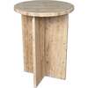 Javier 17.75" Contemporary Natural Marble Handmade X-Shaped End Table, Travertine - Accent Tables - 1 - thumbnail