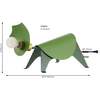 Gretchen 7.5" Modern Industrial Iron Triceratops LED Kids' Lamp, Green - Lighting - 3 - thumbnail