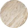 Javier 17.75" Contemporary Natural Marble Handmade X-Shaped End Table, Travertine - Accent Tables - 7