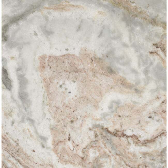 Felix 15.5" Contemporary Natural Marble Handmade Cube End Table, Beige/White/Gray - Accent Tables - 5