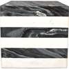 Felix 15.5" Contemporary Natural Marble Handmade Cube End Table, Black/White - Accent Tables - 7