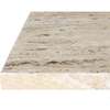 Cecil 18.5" Contemporary Natural Marble Handmade T-Shaped End Table, Travertine - Accent Tables - 3