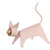 Penelope 11.75" Modern Industrial Iron Feline LED Kids' Lamp, Pink - Lighting - 1 - thumbnail