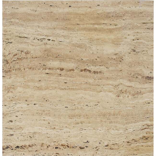 Cecil 18.5" Contemporary Natural Marble Handmade T-Shaped End Table, Travertine - Accent Tables - 6