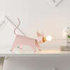 Penelope 11.75" Modern Industrial Iron Feline LED Kids' Lamp, Pink - Lighting - 6 - thumbnail