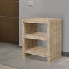 Praerie 22" Coastal Bohemian Rattan/Wood 3 Tier End Table, Natural - Accent Tables - 6