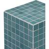 Callista 18" Modern Bohemian Ceramic Tiled Rectangle End Table, Teal Blue/White - Accent Tables - 5 - thumbnail