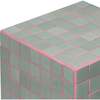 Callista 18" Modern Bohemian Ceramic Tiled Rectangle End Table, Sage Gray/Pink - Accent Tables - 5