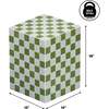 Callista 18" Modern Bohemian Ceramic Tiled Rectangle End Table, Green/Light Gray - Accent Tables - 4