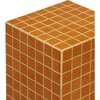 Callista 18" Modern Bohemian Ceramic Tiled Rectangle End Table, Dark Orange/Light Orange - Accent Tables - 5