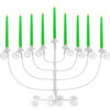 Licht Wire Twirly Menorah, Snow - Menorahs & Candles - 1 - thumbnail