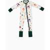 Mod Holiday Zipper Footie Pajamas - Footie Pajamas - 1 - thumbnail