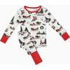Holiday Toile Kids Long Sleeve Pajama Set - Pajamas - 1 - thumbnail
