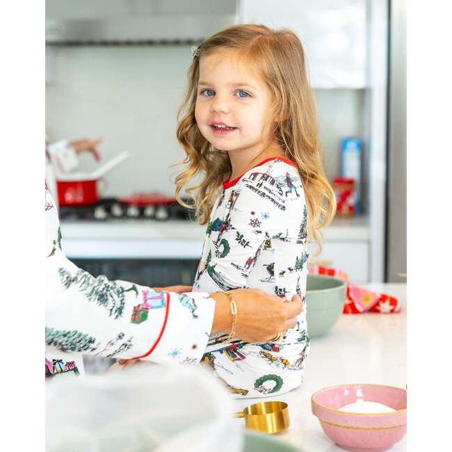Holiday Toile Kids Long Sleeve Pajama Set - Pajamas - 3