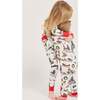 Holiday Toile Zipper Footie Pajamas - Footie Pajamas - 4 - thumbnail
