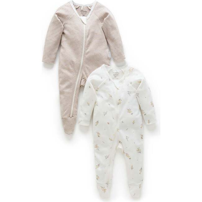 2 Pack Zip Footie Vanilla Wattle Bee Pack