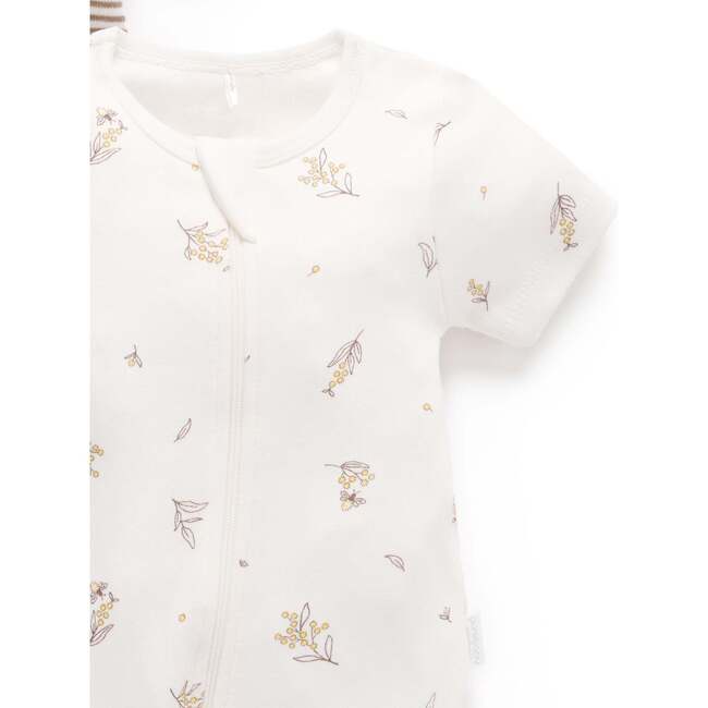 2 Pack Short Zip Romper Vanilla Wattle Bee - Rompers - 3