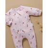 Embroidered Fleece Footie Winter Fruits Broderie - Rompers - 6