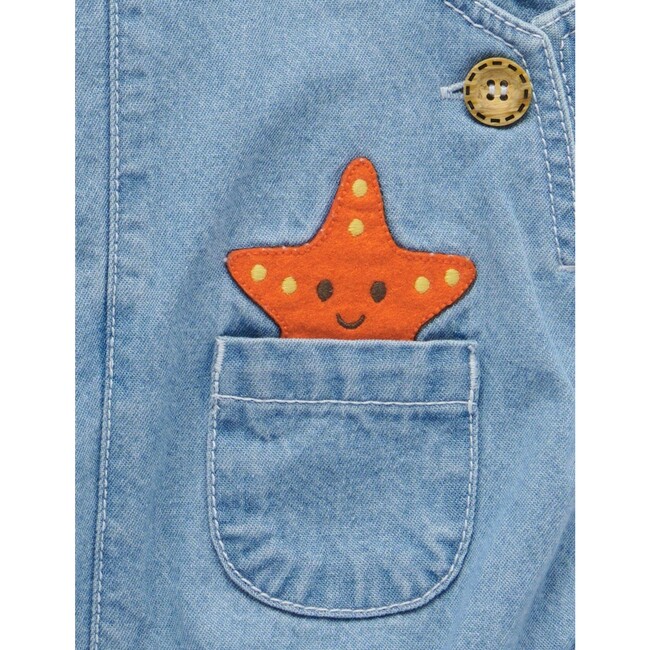 Resort Overall Set Faded Denim