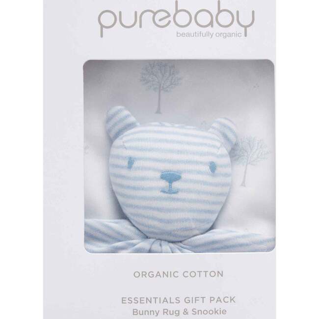 Stretch Wrap & Comforter Gift Pack Pale Blue Tree - Swaddles - 3