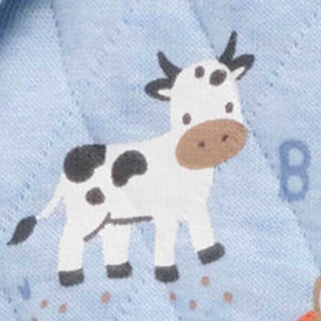 Quilted Footie Farm Alphabet Print - Rompers - 6