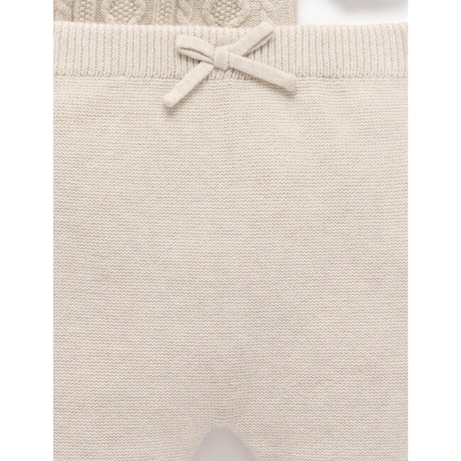 Cable Knit Set Wheat Melange - Mixed Apparel Set - 3