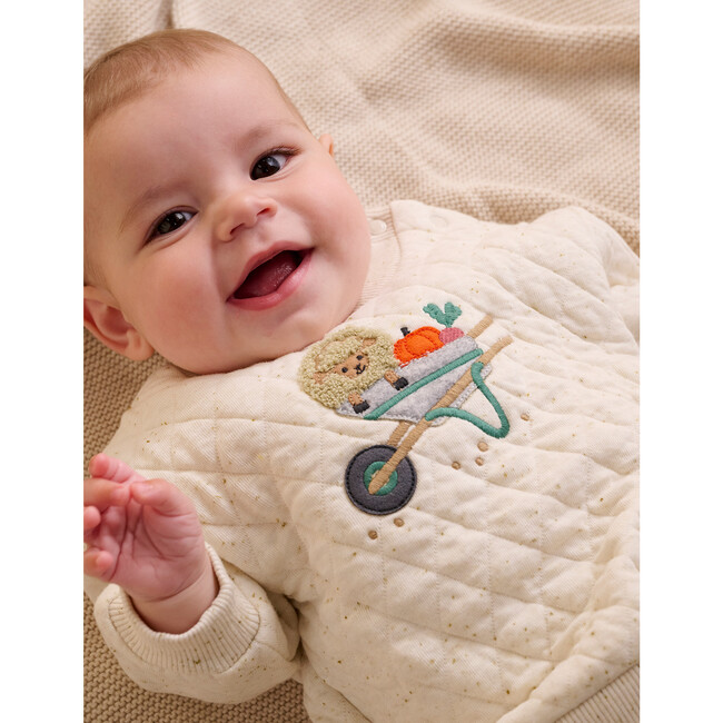 Quilted Track Set Veggie Patch Print