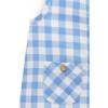 Linen Blend Romper & Sunhat Ocean Gingham - Rompers - 3