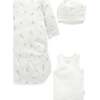 Newborn Hospital Gift Pack 6 Piece Vanilla Wattle Bee Pack - Mixed Apparel Set - 3