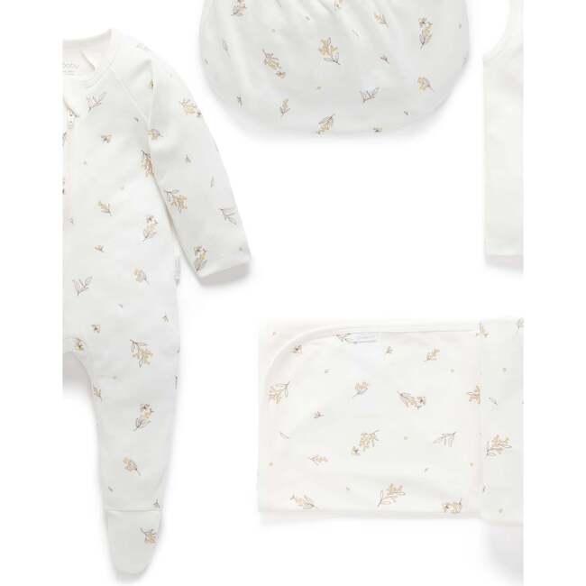 Newborn Hospital Gift Pack 6 Piece Vanilla Wattle Bee Pack - Mixed Apparel Set - 4