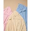 Essential Bear Towel, Pale Pink Melange - Bath Towels - 3 - thumbnail