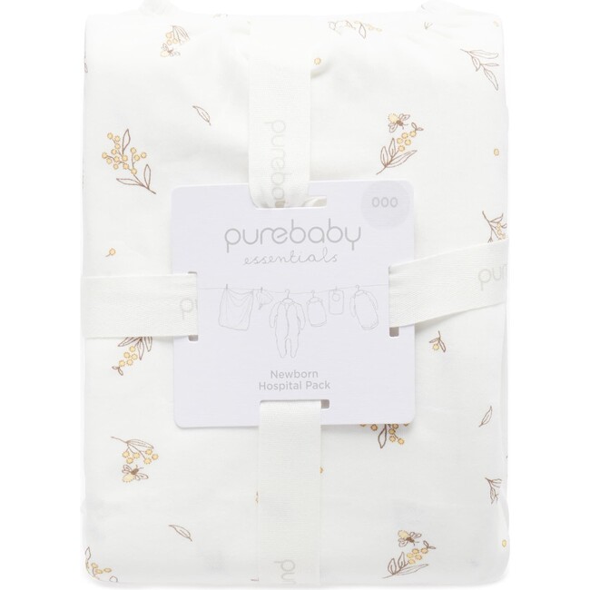 Newborn Hospital Gift Pack 6 Piece Vanilla Wattle Bee Pack - Mixed Apparel Set - 5