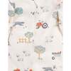 Thick Zip Footie & Bib Set Hearding Sheep Print - Rompers - 4