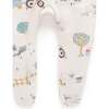 Thick Zip Footie & Bib Set Hearding Sheep Print - Rompers - 5