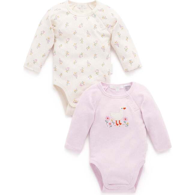 2 Pack Ruffle Bodysuit Primrose Print