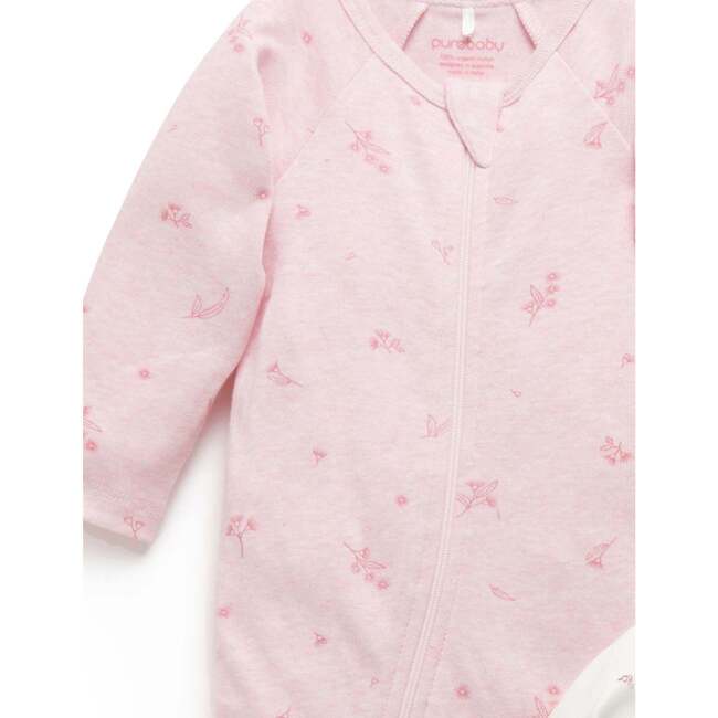 2 Pack Zip Footie Pale Pink Blossom Pack - Rompers - 3