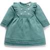 Primrose Knitted Dress Pea Green Melange - Dresses - 1 - thumbnail