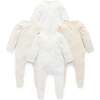 4 Pack Zip Footie Vanilla Bear Pack - Footie Pajamas - 1 - thumbnail