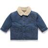 Denim Sherpa Jacket Mid Denim - Jackets - 1 - thumbnail