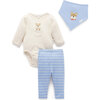 3 Piece Set Surf Stripe - Mixed Apparel Set - 1 - thumbnail