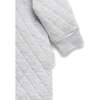 Quilted Hooded Coverall Pale Grey Melange - Rompers - 5