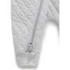 Quilted Hooded Coverall Pale Grey Melange - Rompers - 6