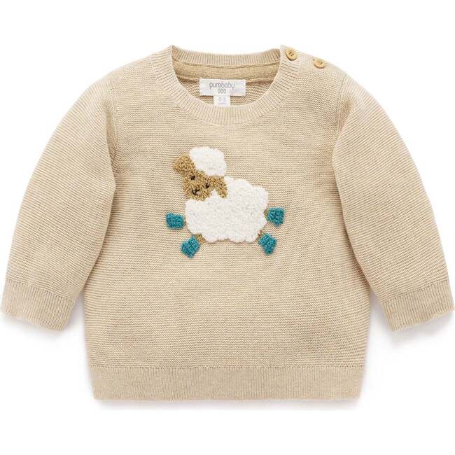 On The Farm Jumper Almond Melange