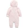 Quilted Hooded Coverall Soft Pink Melange - Rompers - 2