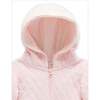 Quilted Hooded Coverall Soft Pink Melange - Rompers - 3