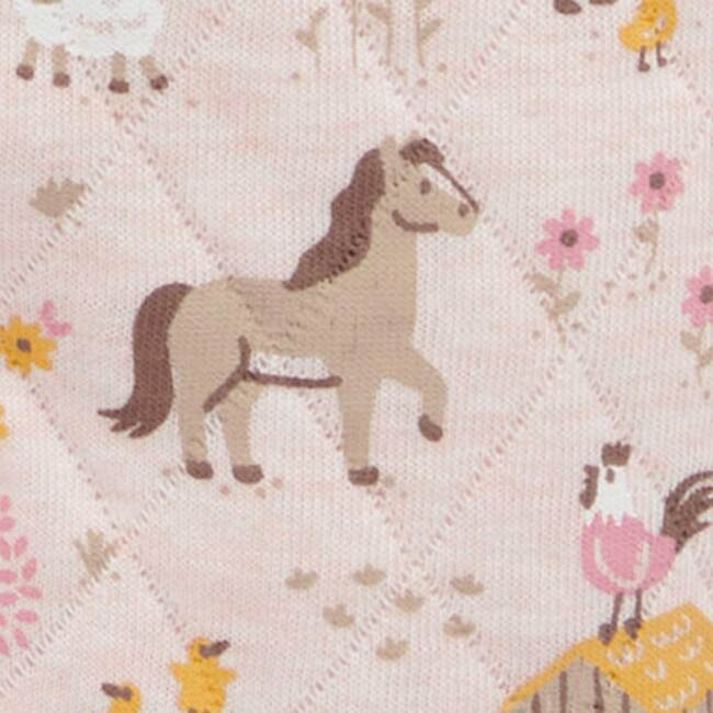 Quilted Footie Farmhouse Print - Rompers - 6