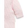 Quilted Hooded Coverall Soft Pink Melange - Rompers - 4