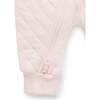 Quilted Hooded Coverall Soft Pink Melange - Rompers - 5